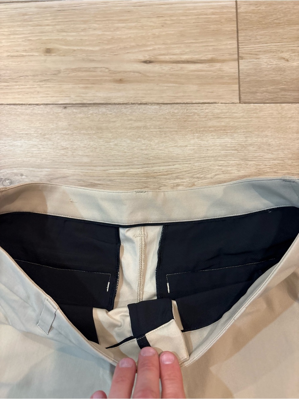Lululemon ABC Commission Warpstreme Shorts Mens Khaki Tan 36 7” Inseam LM7BMHS - Picture 3 of 8